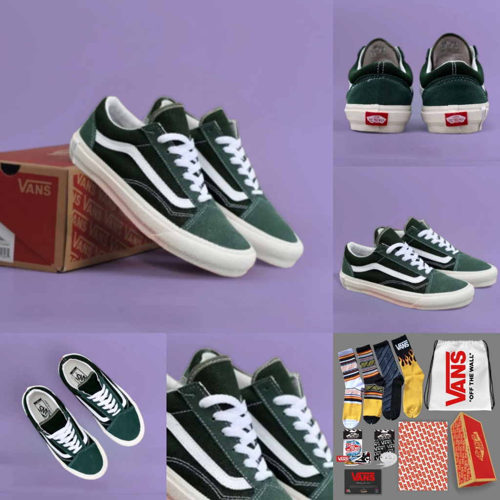Sepatu Vans Oldskool Mono Style 36 Berle Pro Army Off White Premium Import BNIB Made In China