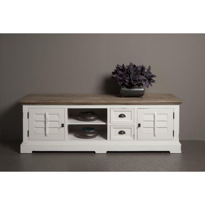 Buffet minimalis putih