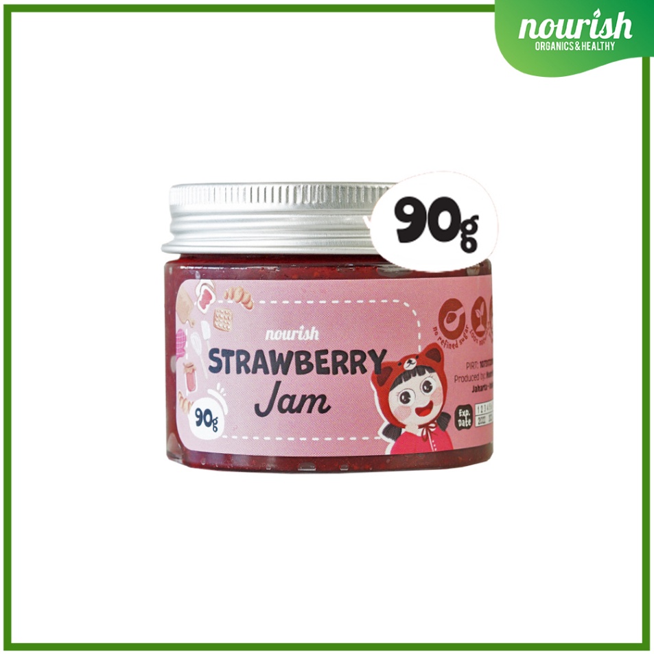 

Readystock STRAWBERRY JAM VEGAN (SELAI STRAWBERRY) RENDAH KALORI, TANPA GULA PASIR 90gr