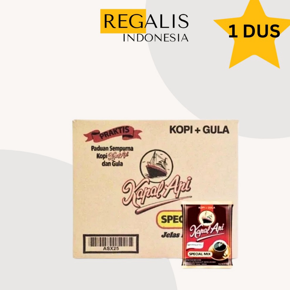 

[PRODUK 8TNEB60] KAPAL API SPECIAL MIX 24gr | PER DUS (ISI 120 SACHET) 40