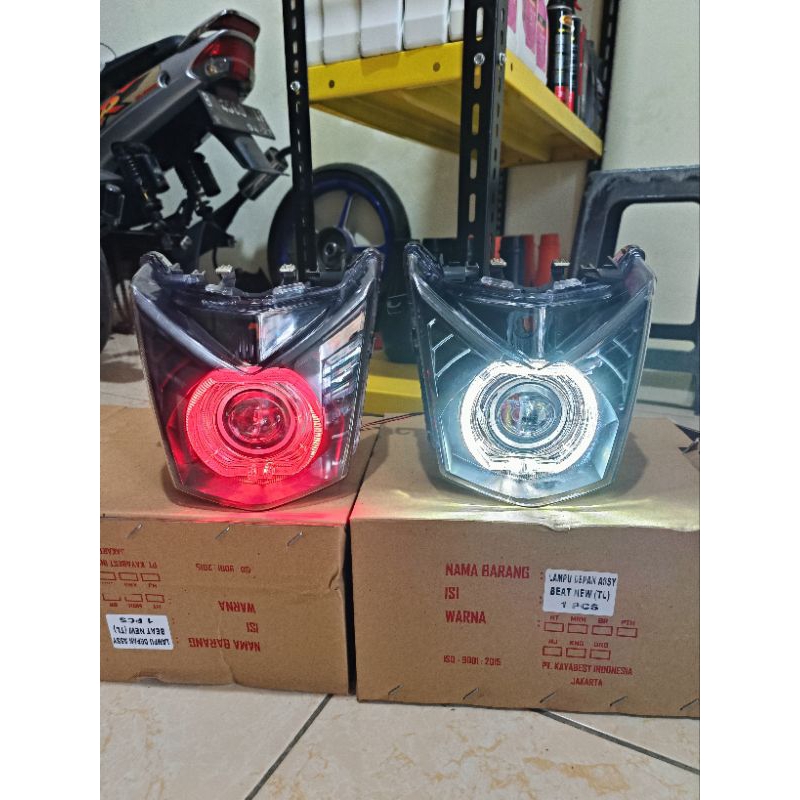 REFLEKTOR LAMPU DEPAN BEAT FI 2012-2014 BILED LED