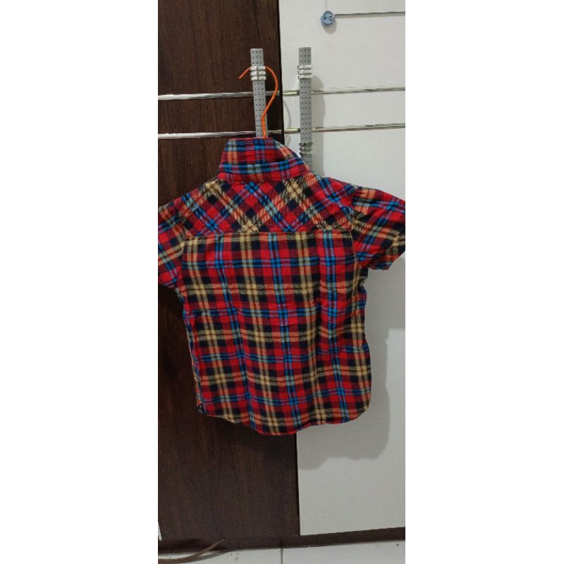 kemeja tartan brand little x eight