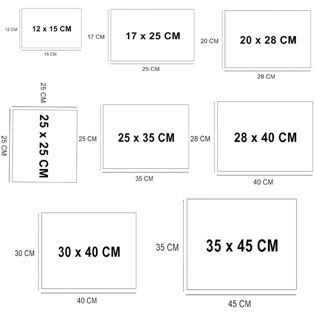 KINBAR Zipper storage bag Ukuran 12x15