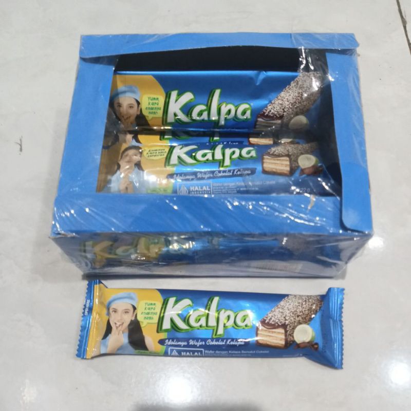 

kalpa wafer coklat kelapa isi 12 bungkus