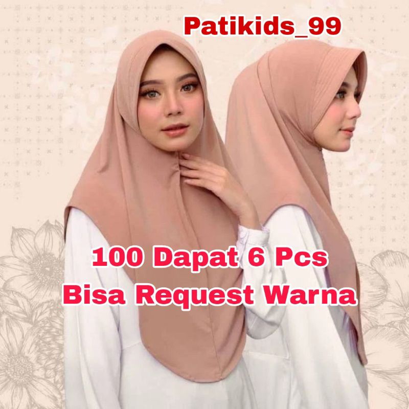 Hijab Bergo Hamidah Oval Menutup Dada