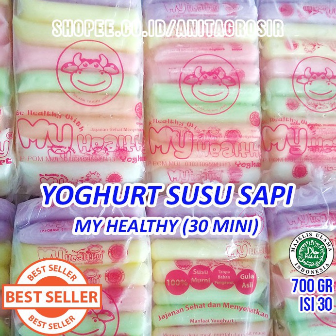 

G8CLB My Healthy Yoghurt isi 30 Mini/Pendek / Healty Yogurt Halal Susu Sapi Murni ☌Ready Stock