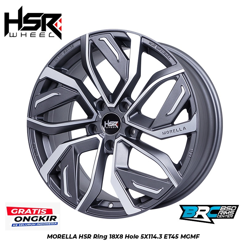 VELG BUAT MOBIL TOYOTA ALPHARD RING 18X8 HSR MORELLA