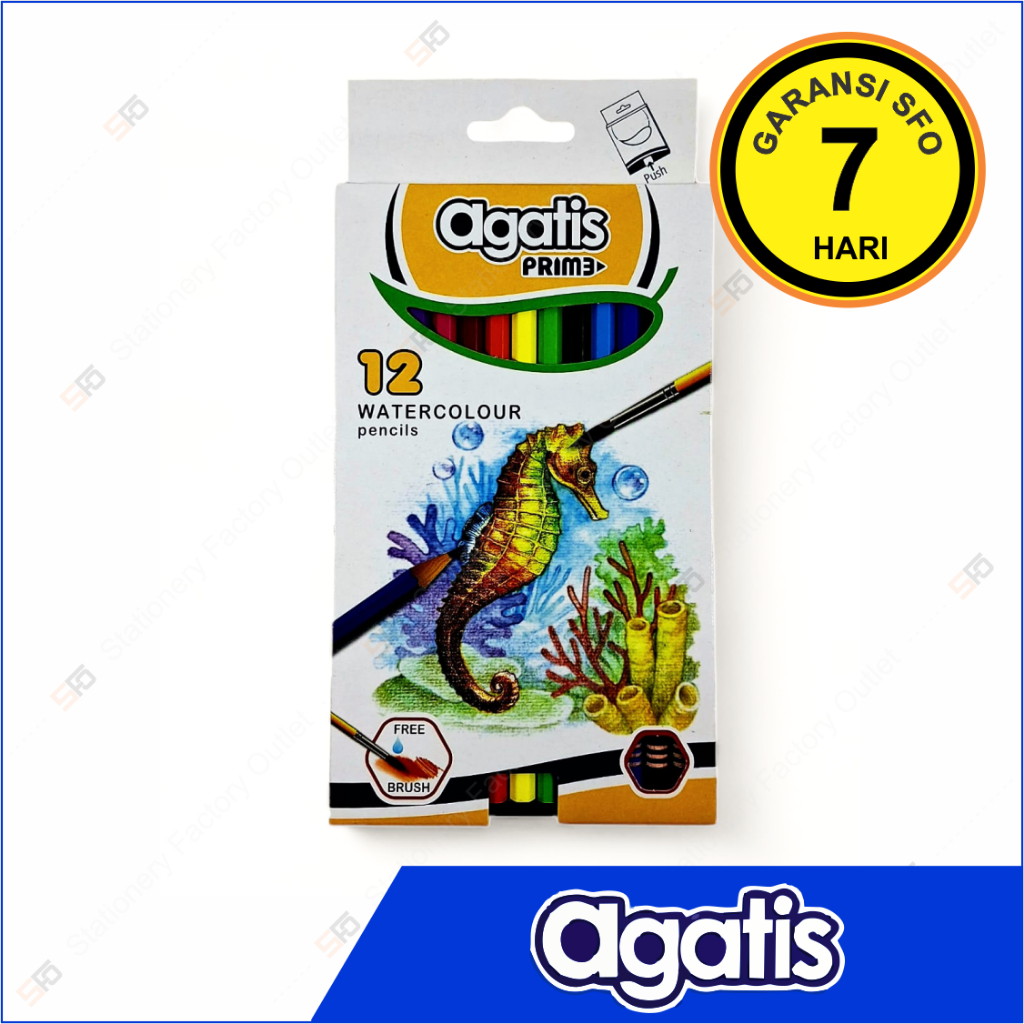 

Pensil Warna Agatis Prime Watercolour isi 12