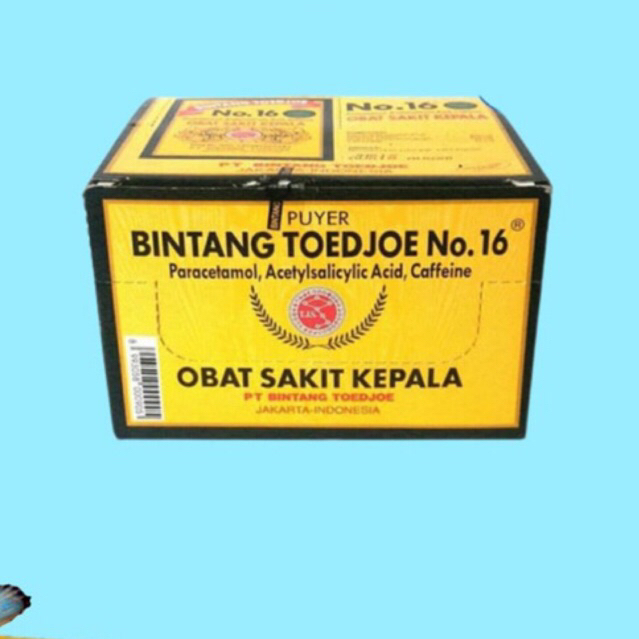 Puyer 16 Bintang Toedjoe no 16 box puyer bintang tujuh