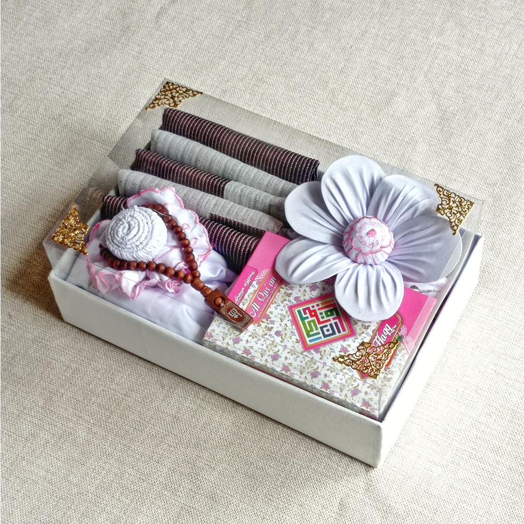 Mahar Nikah Seperangkat Alat Sholat Cewek Mukena Bahan Katun Berkualitas | Gift Hampers Ulang Tahun