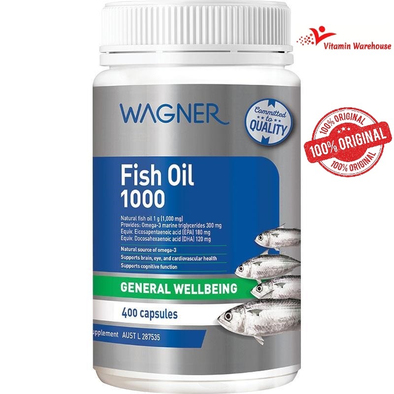 Wagner Fish Oil 1000mg - 400 Capsules