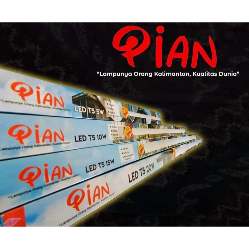 PIAN Lampu Neon Led T5 Cahaya Putih Lampu Etalase Led