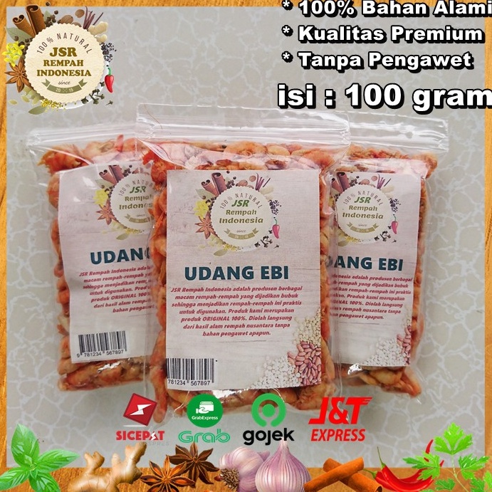 

↓ UDANG EBI ASLI ISI 100 GRAM UDANG KERING KUALITAS PREMIUM BUMBU DAPUR JSR REMPAH 7862