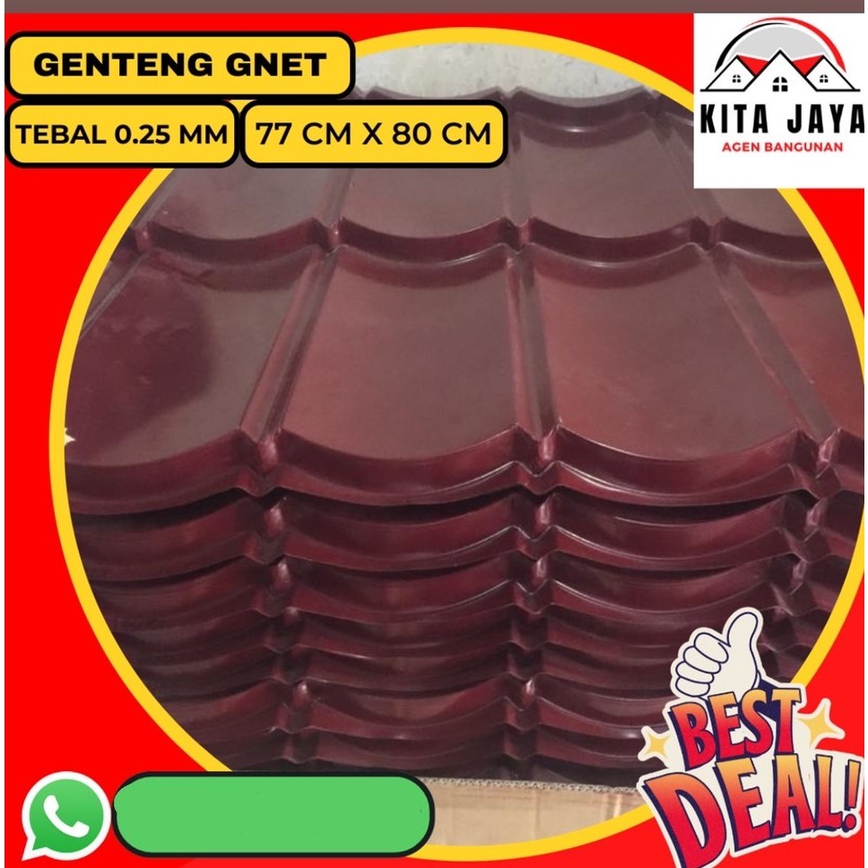 Seng Genteng Metal Atap Gnet
