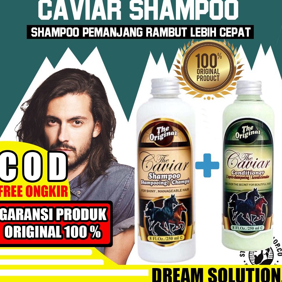 Shampo Sampo Kuda Caviar Pemanjang Rambut Perawatan Penumbuh Penyubur Rambut Botak Rontok Rusak 7533