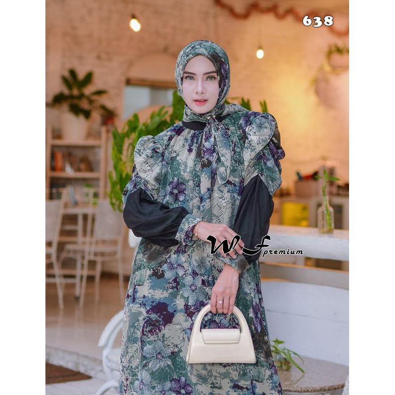 gamis syar.i seruty set khimar MJ mode
