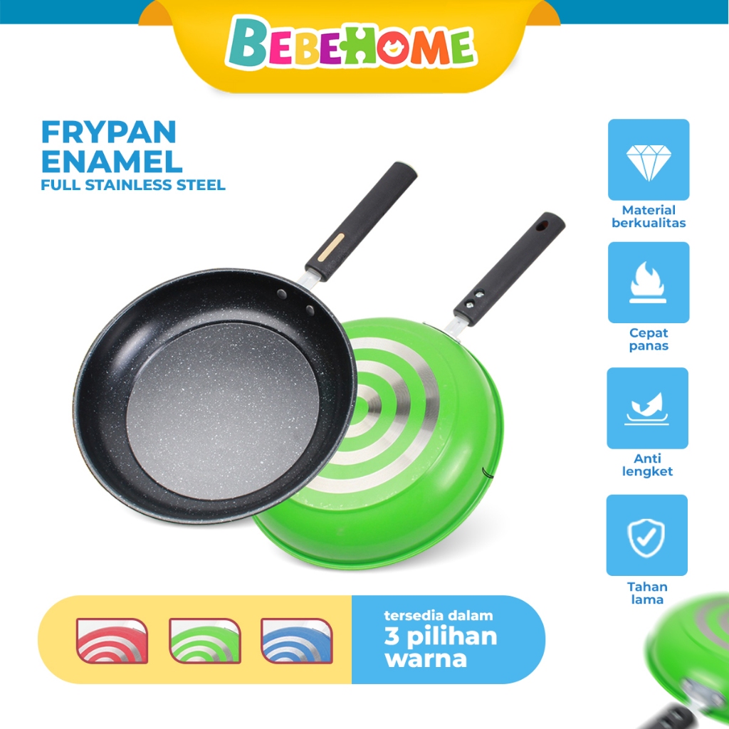 PROMO BEBEHOME TEFLON SERBAGUNA WAJAN PENGGORENGAN FRYPAN TEFLON ANTI LENGKET
