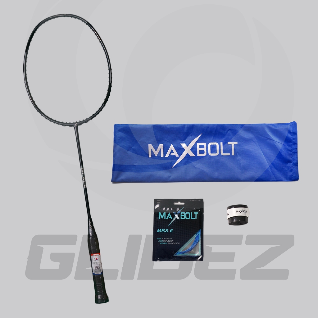 Raket Badminton MaxBolt BLACK Original