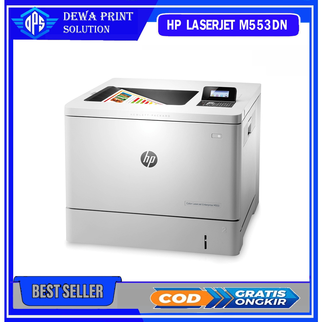 Printer Hp Laserjet Enterprise M553dn Printer Warna A4