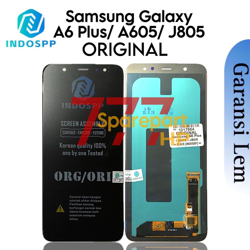 ORIGINAL INDOSPP - LCD Touchscreen Fullset Samsung Galaxy A6+ / A6 Plus / A605 / J805 / SM-A605FN / 