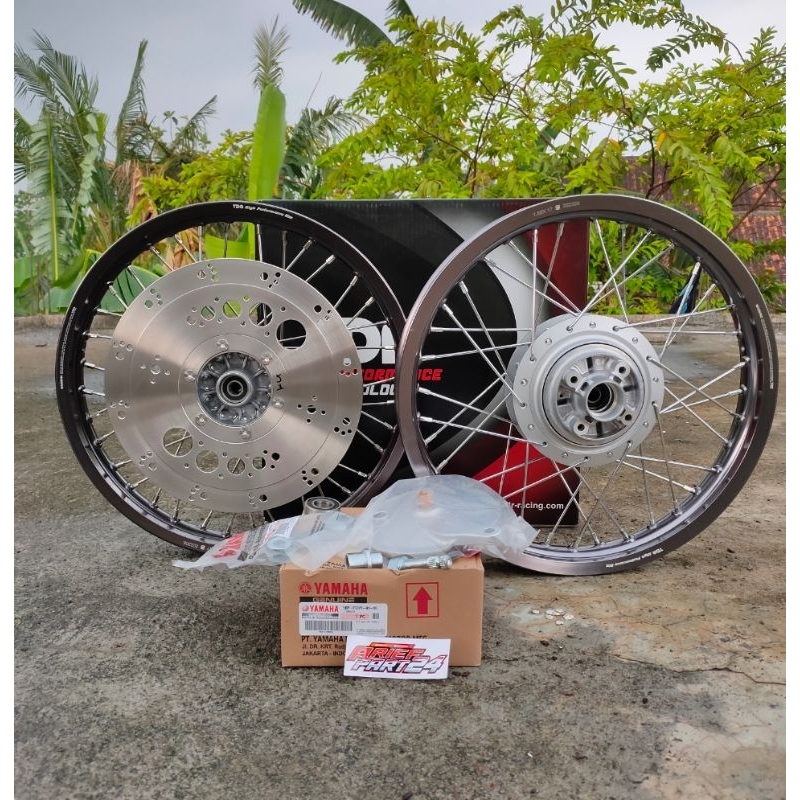 paket velg set tromol klx piringan stanlise belakang RX king velg set TDR pnp cb gl MP tiger