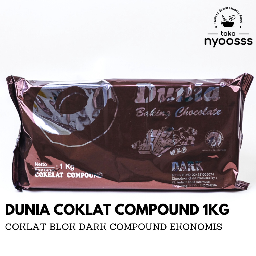 

45 Dunia Coklat Compound Dark 1Kg / Coklat Batang Ekonomis / Coklat Baking ❃Terlaris