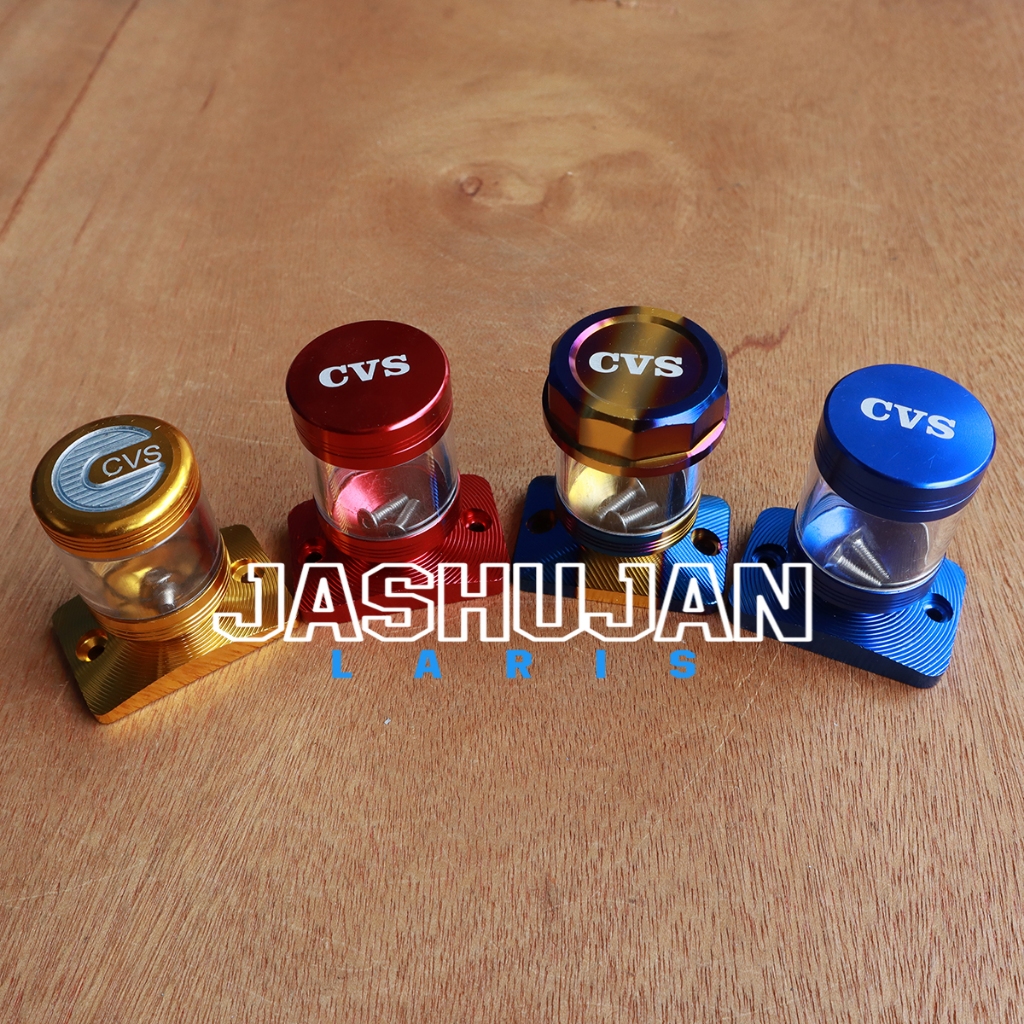 Tutup Minyak Rem Atas Motor Model Stampel Kaca CNC Transparan / Tutup Minyak Rem Lubang Baut Tengah 