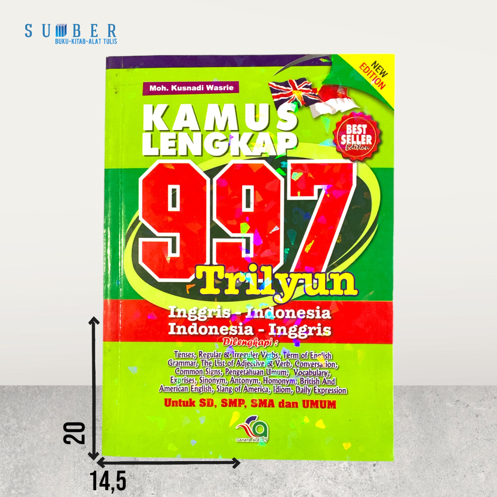 Kamus Bahasa Inggris Lengkap Besar Untuk Anak SD-SMA