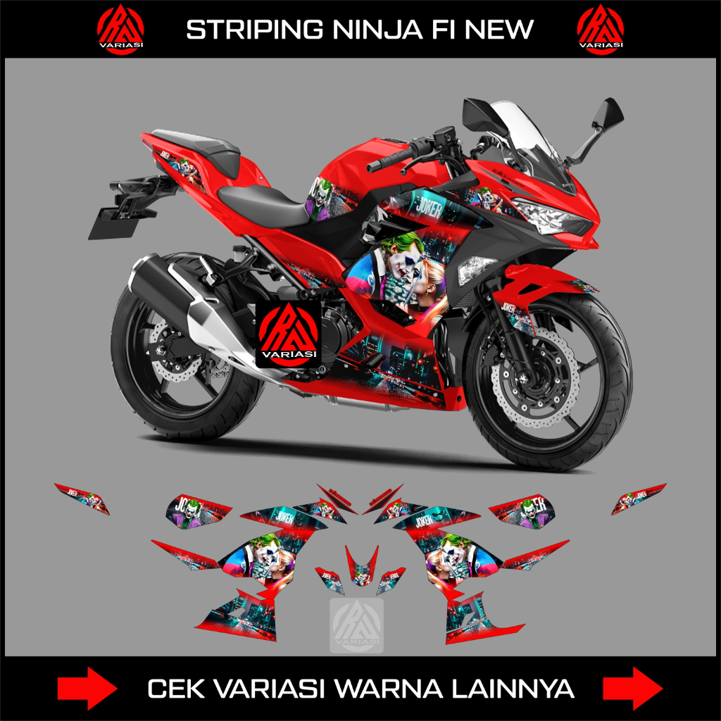 DECAL STRIPING NEW NINJA 250 FI 2018-2020 / STICKER NINJA FI 250 NEW
