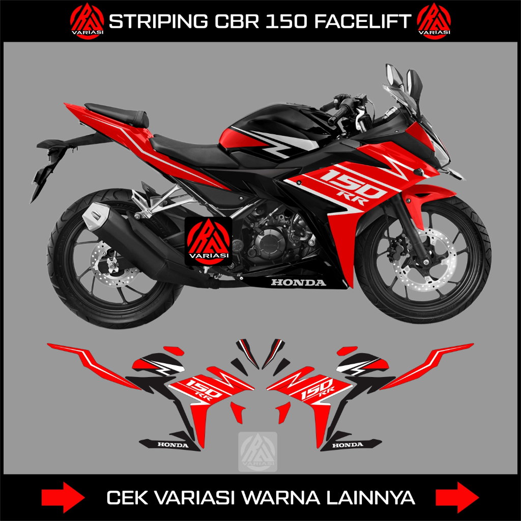 DECAL STRIPING HONDA CBR 150R K45G-K45N/STICKER CBR 150R FACELIFT