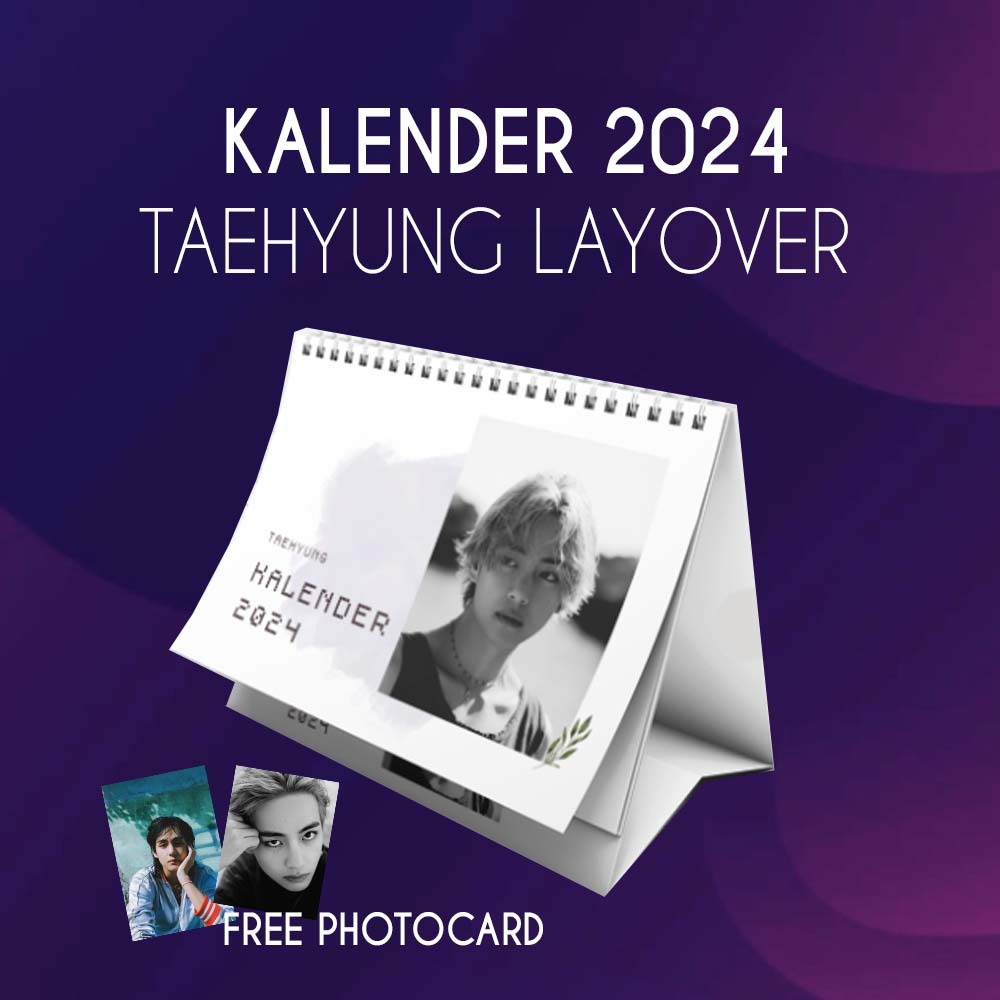 

Kalender Taehyung BTS 2024 - Free Photocard V BTS