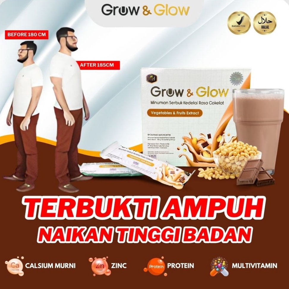 

Diju4l GROW & GLOW Susu Peninggi Badan Suplemen Peninggi Badan Terbaik Untuk Remaja dan Dewasa Bring it back