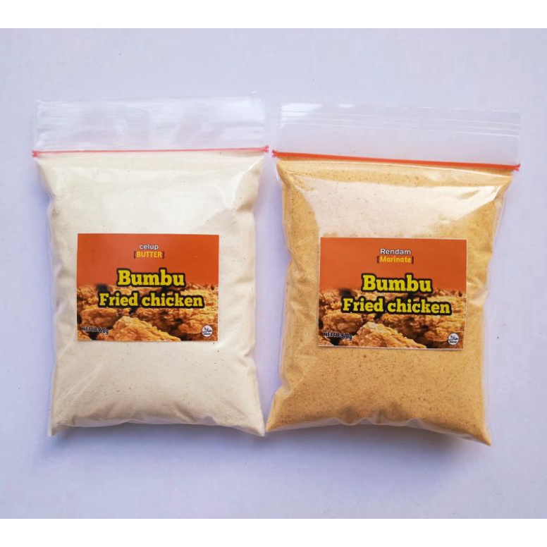 

D!skon Pr0mo Bumbu fried chicken satu pasang bumbu marinasi/rendam dan bumbu celup 120 gram Barang Original