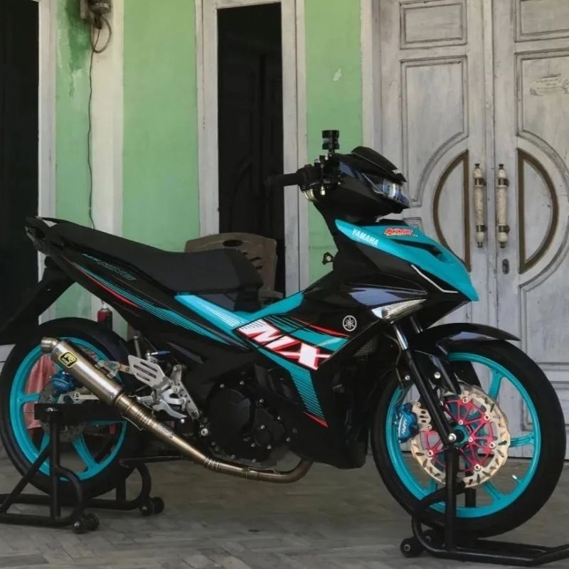 Striping Lis Stiker Yamaha New mx king 150 2022 toska hitam mx king hijau toska 2023