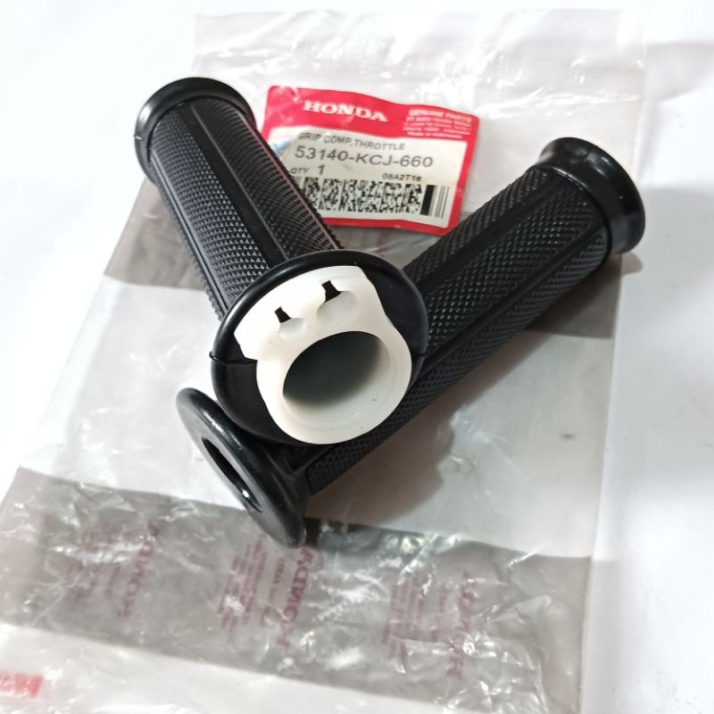 HANDGRIP KIRI KANAN TIGER SEPASANG HONDA LOBANG TALI GAS 2 KCJ