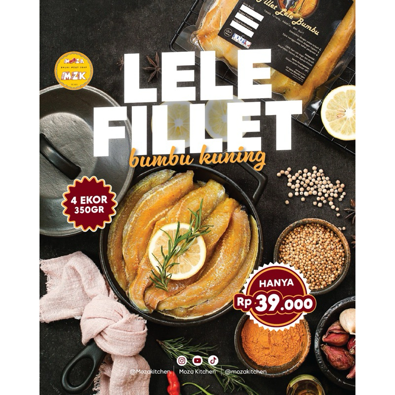 

lele fillet marinasi bumbu kuning