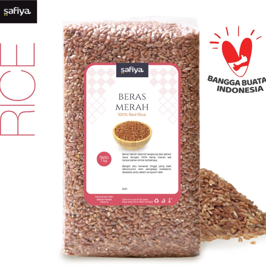 

MODEL GYT126 Beras Merah Organik 1 Kg Super Authentic Safiya Food