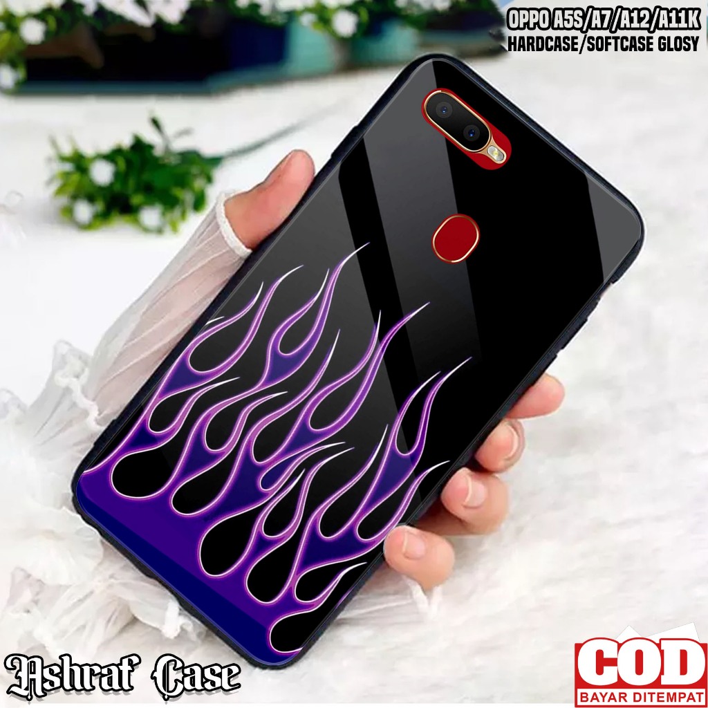Case Oppo A5S A12 A7 A11K - Casing Hp Oppo A5S A12 A11K A7 ( FIRE ) Silikon Hp Oppo A5S A12 - Kesing