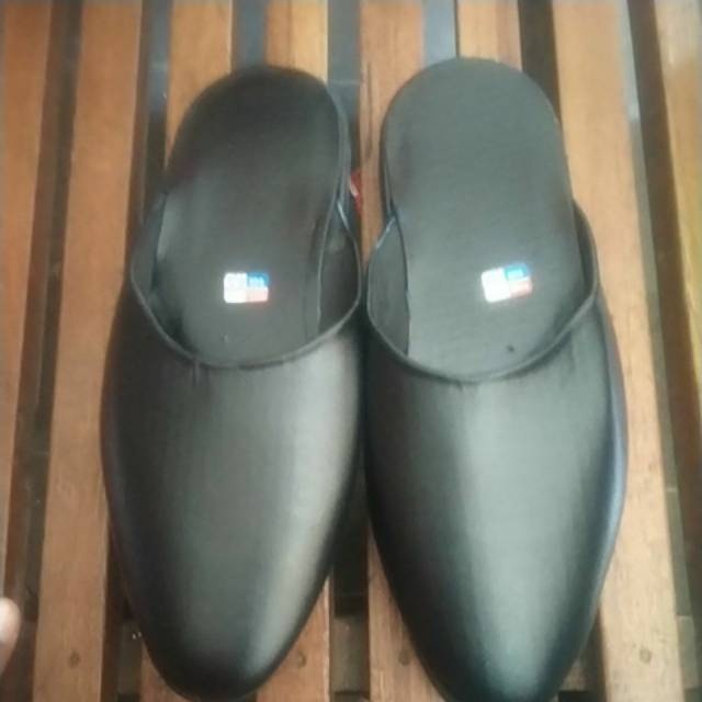 Sepatu Sandal Pria Slop  Remaja Alas Hitam Adat Jawa Nikahan Manten Among Tamu Istimewa