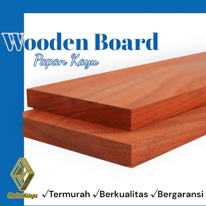 Papan kayu mahoni wooden board bahan kerajinan bahan furniture