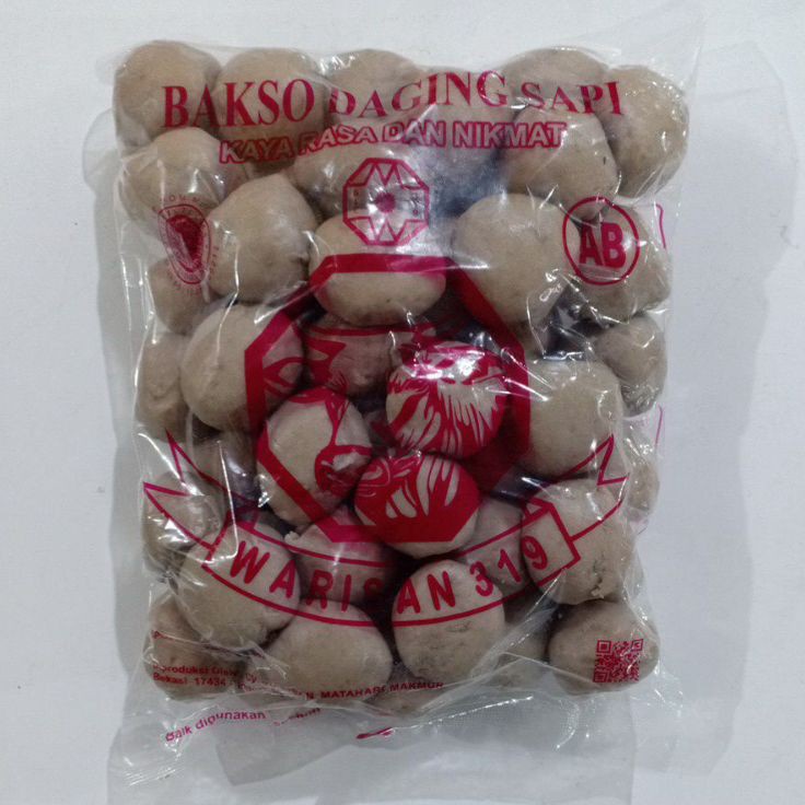 

KODE HZA736 BAKSO sapi warisan 319 isi 50pc