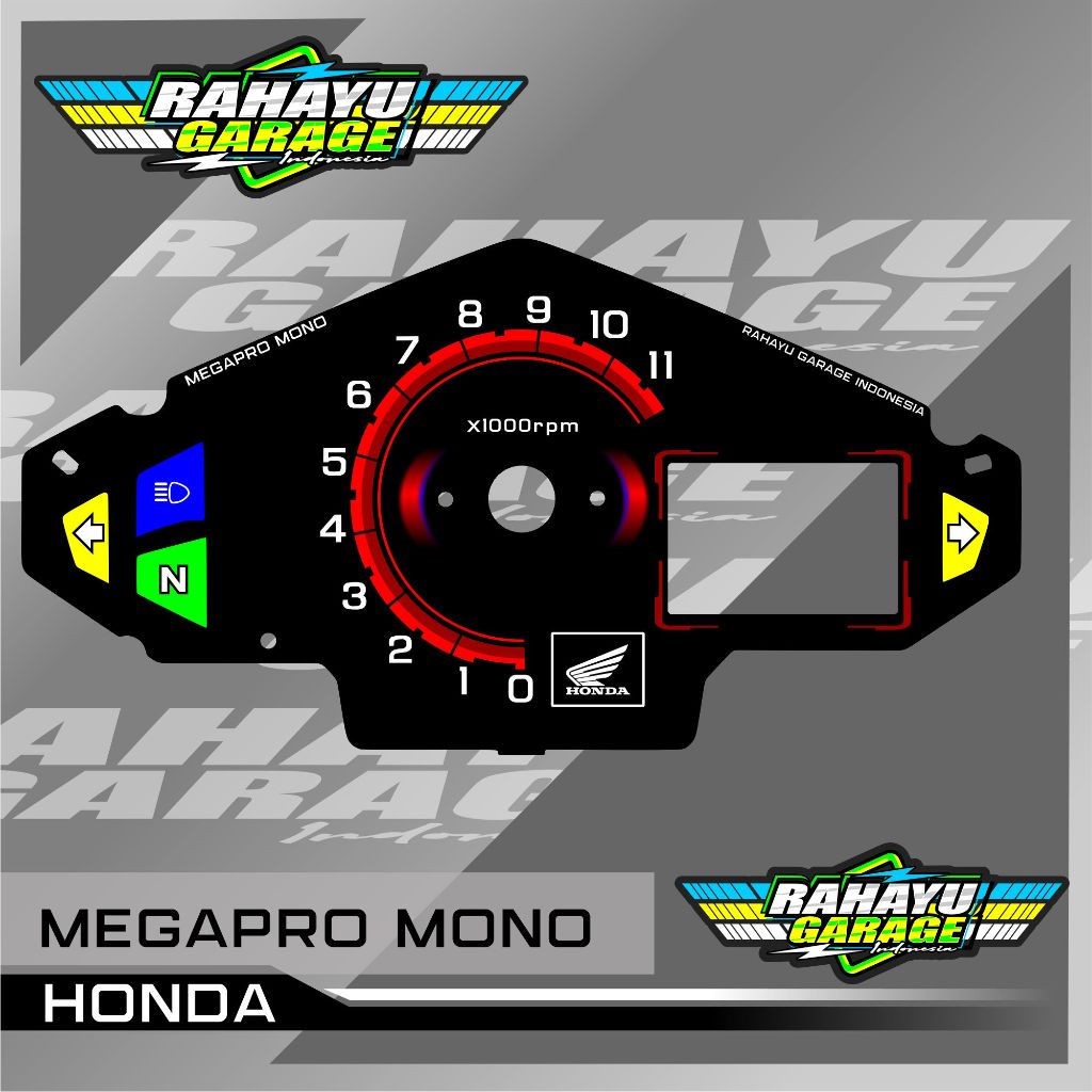 Panel spido meter megapro mono speedometer custom megapro mono