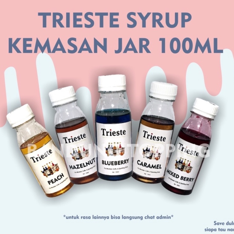 

[★P23>] Sample Trieste Syrup kemasan 100ml [218]