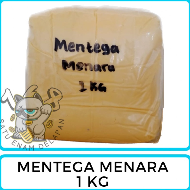 

[AQT72] MENTEGA MENARA MARGARIN KRIM 1 KG MARGARINE CREAM REPACK TERMURAH 8669y