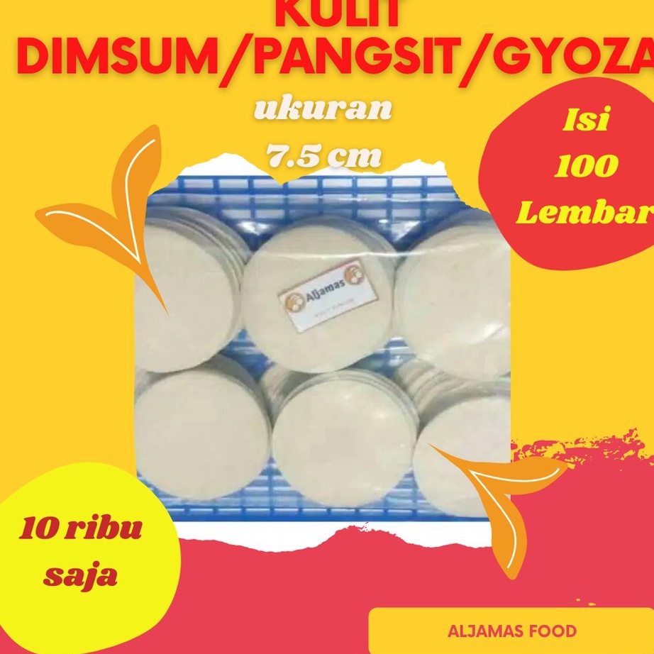 

KODE PSY336 Kulit dimsum 7.5 cm 100 pcs/pangsit/gyoza