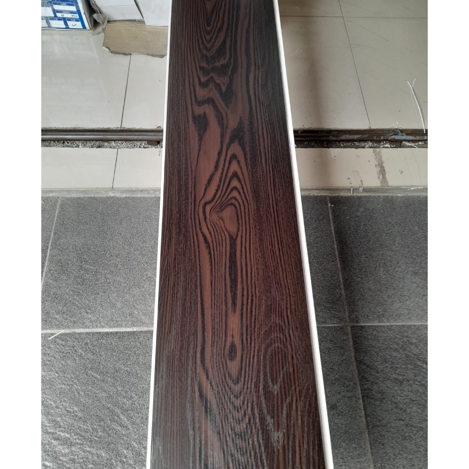 Promo yang Bikin Tidak Bisa Tidur plafon PVC doff laminated motif serat kayu coklat Hoda i-707 DF ♕