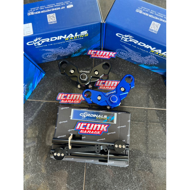 handle bar kit / segitiga atas CARDINALS RACING MX KING 150 import Malaysia ORIGINAL
