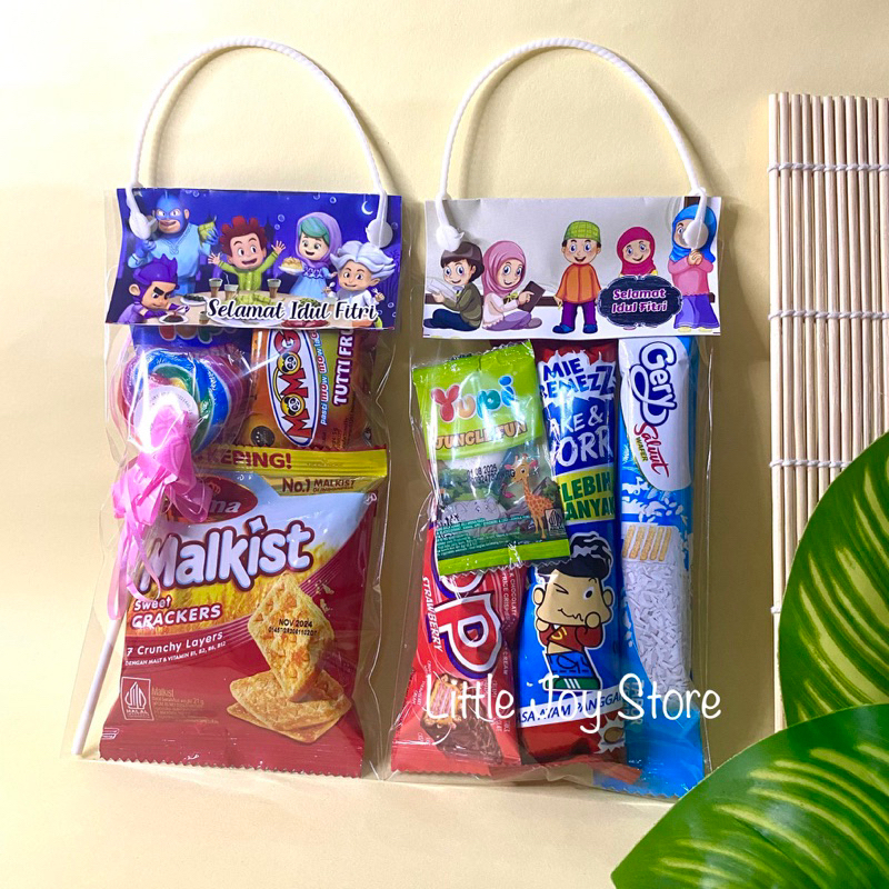 

TAS SNACK LEBARAN 11x20 / BUNGKUS PARCEL MINI LEBARAN / AMPLOP LEBARAN MASA KINI