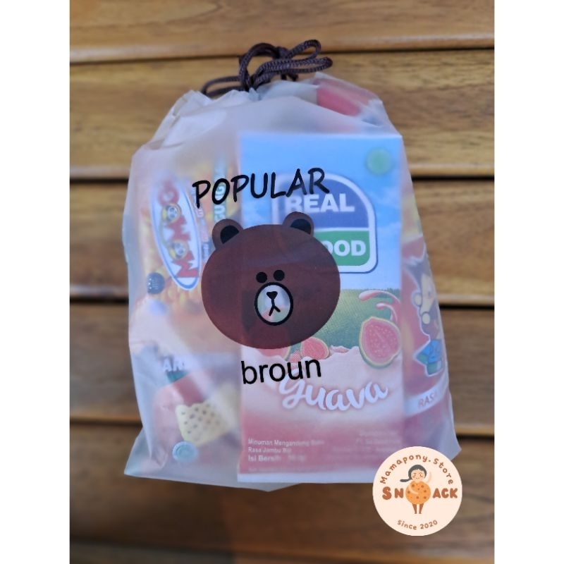 

Paket Snack Ulang Tahun/Bingkisan Ulang Tahun Termurah/Goodie Bag/Souvenir 6000