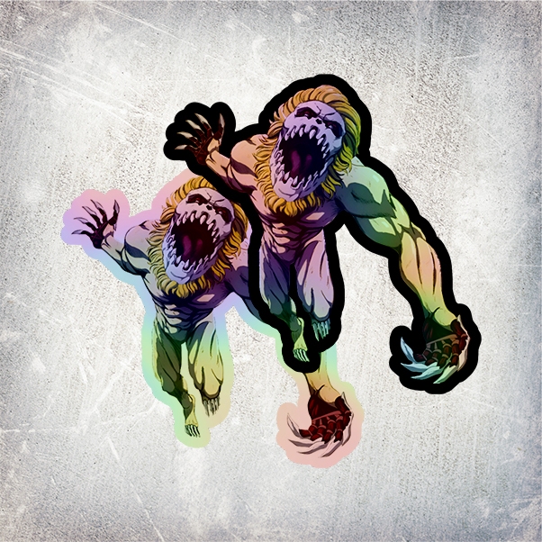 

STICKER HOLOGRAM ANIME JAW TITAN ATTACK ON TITAN (SHINGEKI NO KYOJIN)